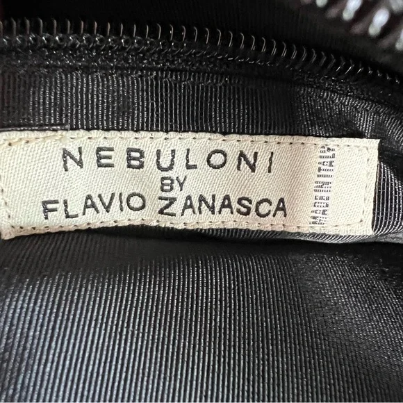 Nebuloni by Flavio Zanasca Made in Italy Genuine Leather Black Tote Bag - Picture 8 of 13